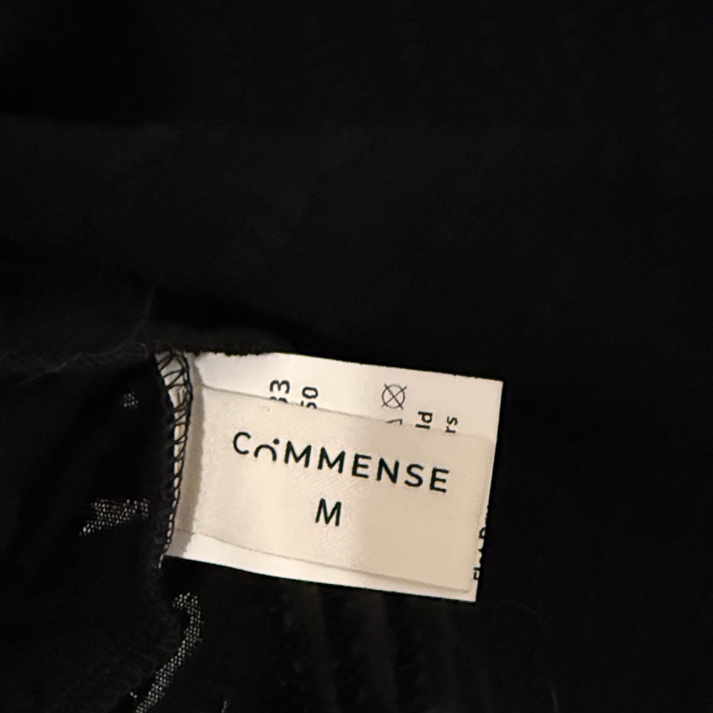 Commense Black Sheer Turtleneck Top - Picture 4 of 5